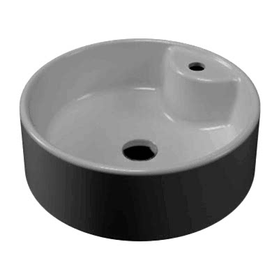 SEREL MINIMAL BATARYA DELIKLI TEZGAH ÜSTÜ SILINDIRIK LAVABO (45CM)