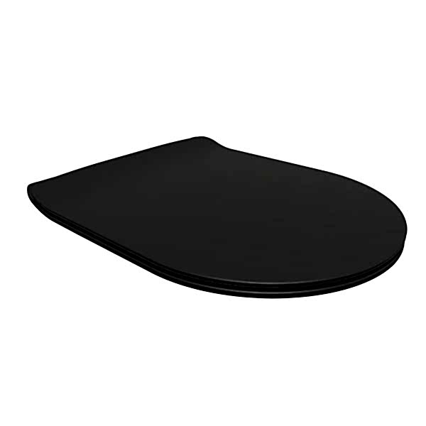 QUA AMARO SLIM DUROPLAST YAVAŞ KAPANIR KLOZET KAPAĞI İPEK MAT SIYAH