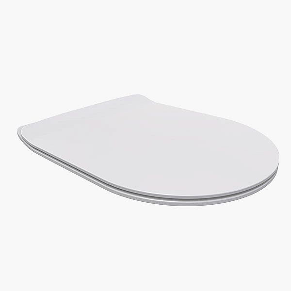 QUA AMARO SLIM DUROPLAST YAVAŞ KAPANIR KLOZET KAPAĞI BEYAZ
