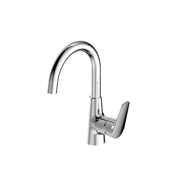 BIEN VIA PLUS KONIK LAVABO BATARYASI U BORULU (KROME)