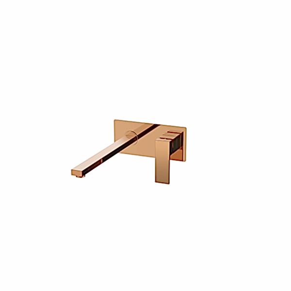 BIEN SQUARE ANKASTRE LAVABO BATARYASI SIVA ÜSTÜ (ROSE GOLD)