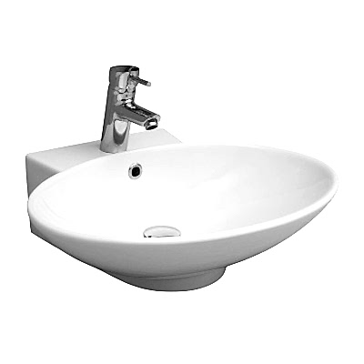 SEREL MINIMAL ÜÇGEN AYAKLI LAVABO B.DELIKLI (52X55)