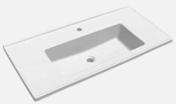 BIEN NEPTÜN KONSOLLU LAVABO B.DELIKLI BEYAZ (1005X470)