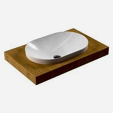 SEREL SAPPHIRE TEZGAH ÜSTÜ GÖMME LAVABO (60X40)