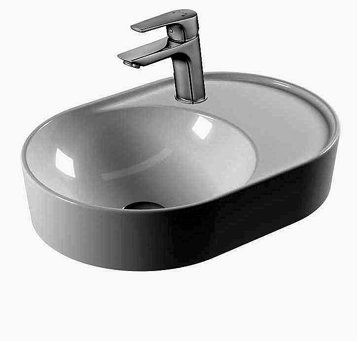 SEREL SAPPHIRE SOLDAN B.DELIKLI TEZGAH ÜSTÜ LAVABO (50X35)